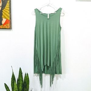 Fringed Tank Dress